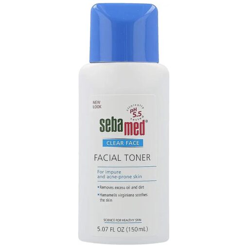 Sebamed Clear Face Deep Cleansing Facial Toner pH 5.5 for Acne Prone Skin Deep Cleans Pores and Moisturizes Removes Excess Oil and Dirt 5.07 Fluid Ounces ( 150 Milliliters )