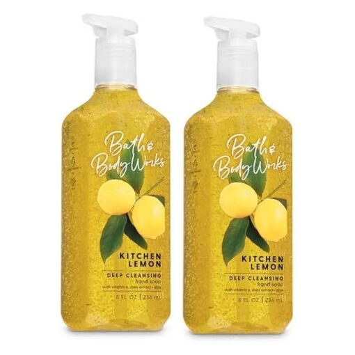 Bath and Body Works Deep Cleansing Hand Soap, Kitchen Lemon, 8 fl, oz, Lot of 2