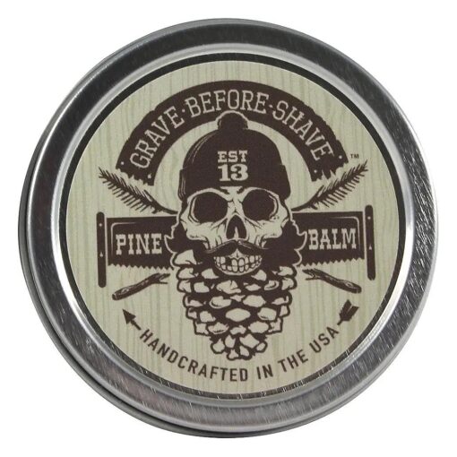 Grave Before Shave ( tm ) Pine Scent Beard Balm ( Pine/Cedar wood scent ) ( 2 oz, )