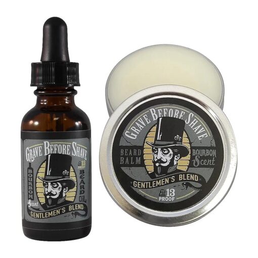 Grave Before Shave ( tm ) Gentlemen 's Blend Beard Pack ( Bourbon/Sandal wood Scent )