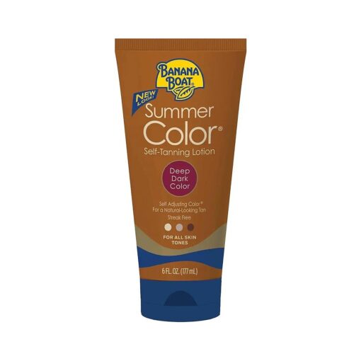 Summer Color Self Tanning Lotion - Deep Dark Color, 6 Ounces each ( Value Pack of 4 )