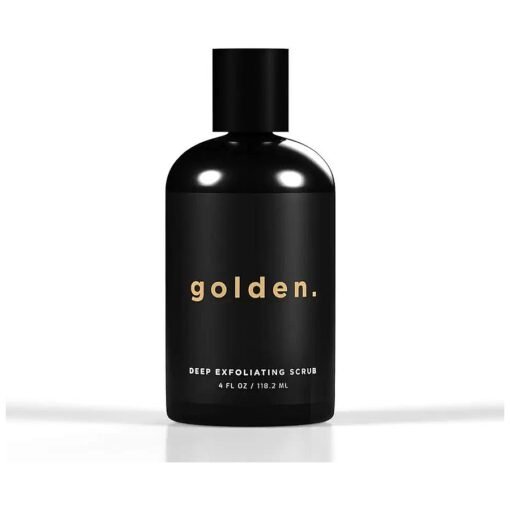 Golden Grooming Co. Exfoliating Face Scrub for Men - Deep Cleansing Facial Cleanser w/Coconut Oil & Aloe Vera - Exfoliating Face Wash for Men - Face Scrub for Oily & Dry Skin - For All Skin Types-4oz