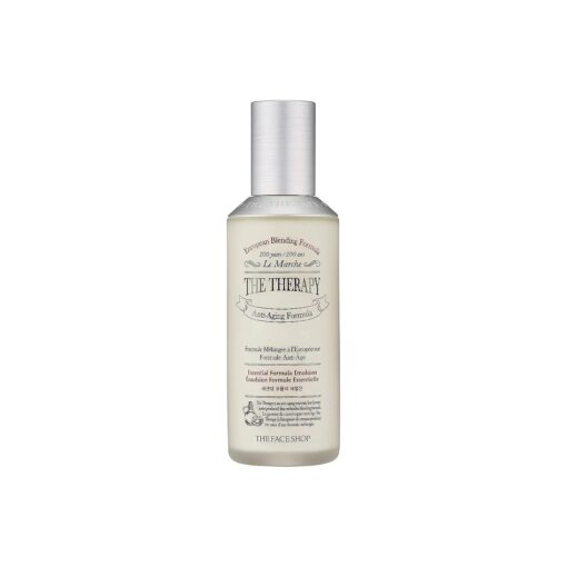 The Face Shop The Therapy Essential Formula Emulsion | A Natural Oil & Moisture Layer for A Deep Moisture Inside The Skin | Anti-Aging Moisture Formula, 4.3 Fl Oz