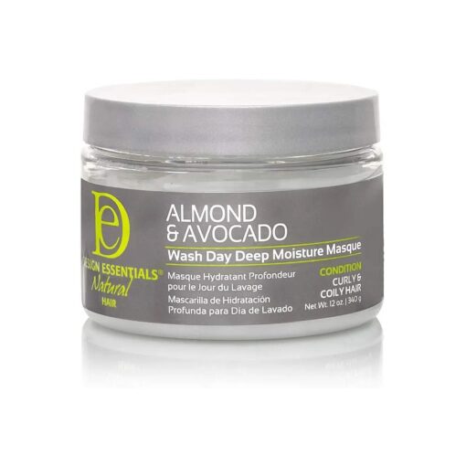 Design Essentials Natural Almond & Avocado Wash Day Deep Moisture Masque, 12 Ounce