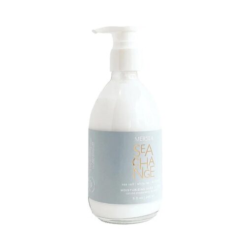 MERSEA Luxury Shea Lotion - Hand and Body Lotion in Glass Bottle Pump, Sea Change, 9 oz