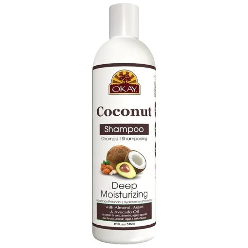 OKAY COCONUT OIL DEEP MOISTURIZING SHAMPOO 12oz / 355ml