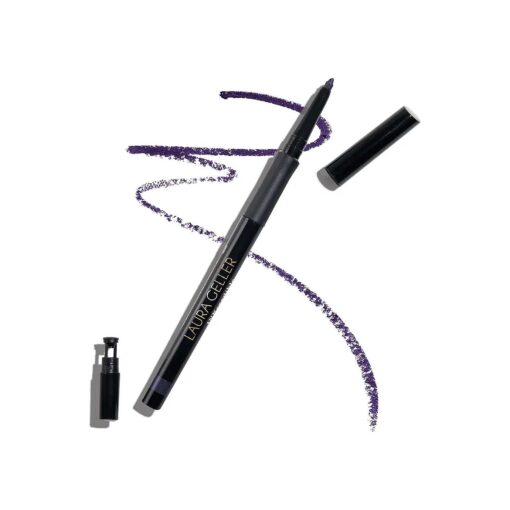 LAURA GELLER NEW YORK INKcredible Gel Eyeliner - Deep Purple - Waterproof Smudge-proof Eyeliner Pencil - Built in Sharpener