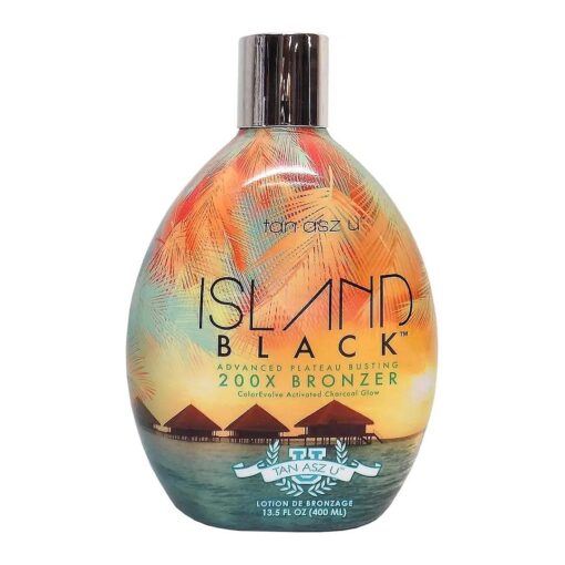 Tan Asz U ISLAND BLACK 200X Plateau Busting Bronzer - 13.5 oz .