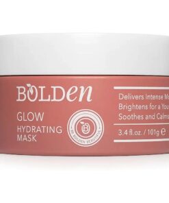 BOLDEN GLOW Hydrating Mask | Deep Moisturizing Facial Mask for Dry Skin | Gently Hydrating Hyaluronic Acid Moisturizer | Non-Comedogenic | 3.4 Fl Oz