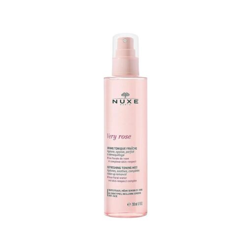 NUXE Very Rose Tonic Mist - Moisturizing 2-in-1 Makeup Remover & Skin Refresher, 6.7 Fl Oz