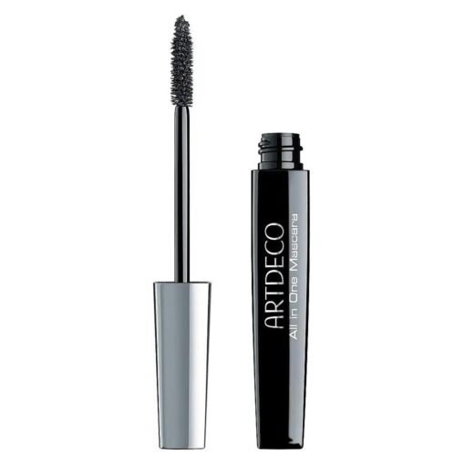 ARTDECO All In One Mascara - your one-stop mascara and long-lasting mascara - ultimate volume, length & curl two - brushes in one : for volume & separation of the lashes, eye make up - 0.33 Fl Oz