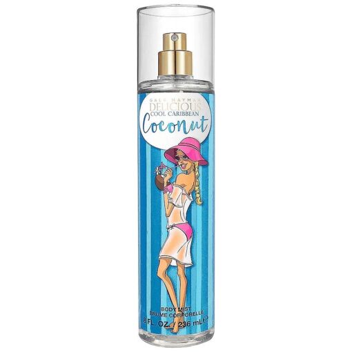 Delicious Cool Caribb Coconut Women Body Spray, 8 Fl Oz