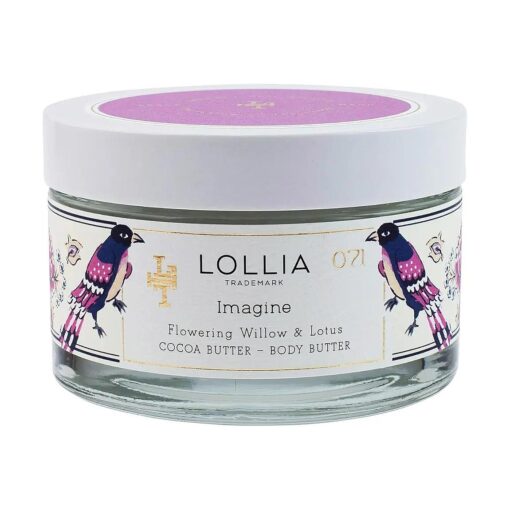 Imagine Body Butter, 5.5 oz, - Flowering Willow & Lotus Fragrance - Shea Butter & Cocoa Butter, Body Lotion for Women, Hydrating & Smooth Body Moisturizer