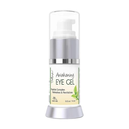 Deluvia Daily Under Eye Gel - Reduces the Appearance of Puffiness, Wrinkles, Fine Lines, Bags, Dry, Crepe Skin - Organic Aloe, Vitamin E, Hyaluronic Acid - Firming Moisturizing ..