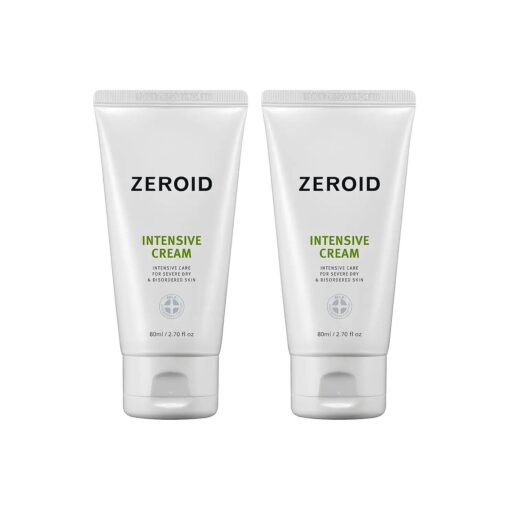 ZEROID Intensive Cream Duo Korean Dermocosmetic Intensive Care for Severe Dry & Disordered Skin 2 units X 2.7 fl oz .