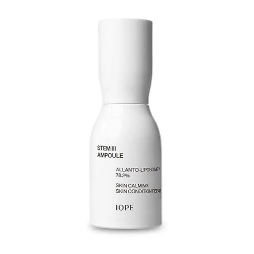 IOPE STEM III AMPOULE- Korean Advanced Formula Anti-aging Face Serum with Liposome & Niacinamide, Dermatologically Tested for Daily Hydrating, Firming, Fine Lines Wrinkle Care, Korean Skin Care