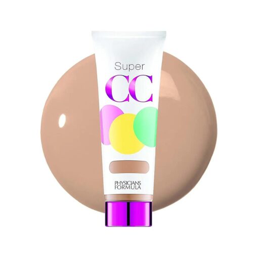 Super CC+ Cream Color-Correction + Care Cream Full Coverage Light Foundation, Anti Aging Hydrating Serum, For Uneven Skin Tone, Dermatologist Approved