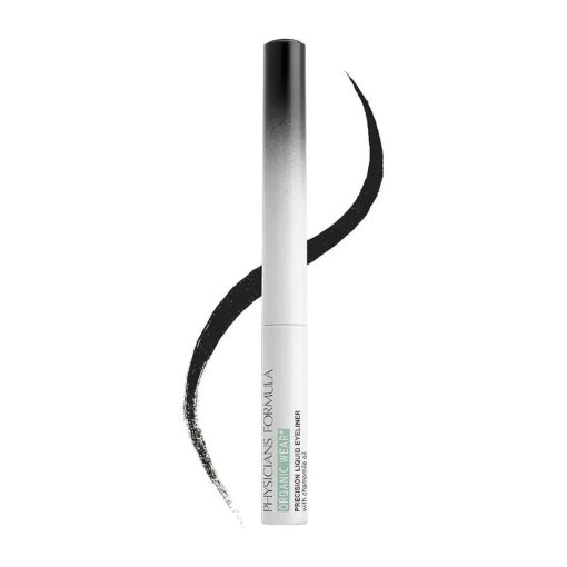 Physicians Formula Organic Wear All Natural Liquid Percision Eyeliner Black, Vegan, Smudge Resistant, Dermatologist Approved