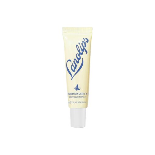 Lanolips Banana Balm Lip Sheen - Creamy Lip Gloss with Banana Fruit, Lanolin, and Cocoa Butter - Lanolin Lip Balm for Long-Lasting Hydration and Lip Shine - Dermatologist Tested ( 12.5g / 0.42oz )