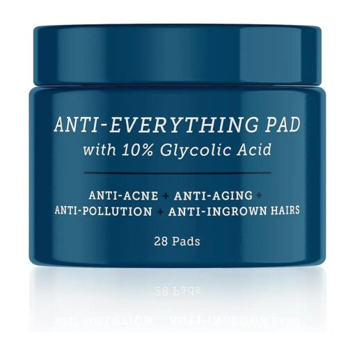 Oars + Alps Anti Everything Pads and Blackhead Remover, Dermatologist Tested Facial Cleanser with Glycolic and Salicylic Acids, Biodegradable, 28 Count