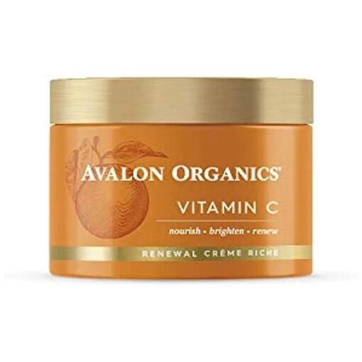 Avalon Organics Skin Moisturizer with Vitamin C, 1.7 Oz, Dermatologist Tested, Plant-Based Formula, Cruelty-Free