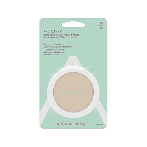 Almay Clear Complexion Pressed Powder, Hypoallergenic, Cruelty Free, Oil Free-Fragrance Free, Dermatologist Tested