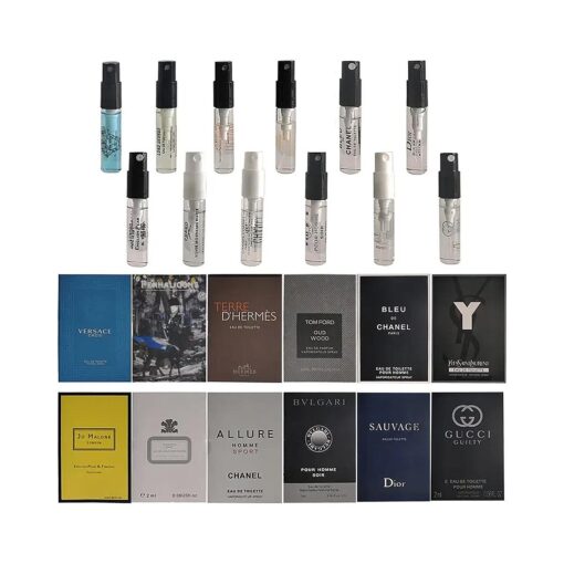 Star Rise Men 's Perfume Sampler 12pcs Sample Vials Designer Fragrance Samples for Men ( Lot 12 ), 0.72 Fl Oz ( Pack of 1 )