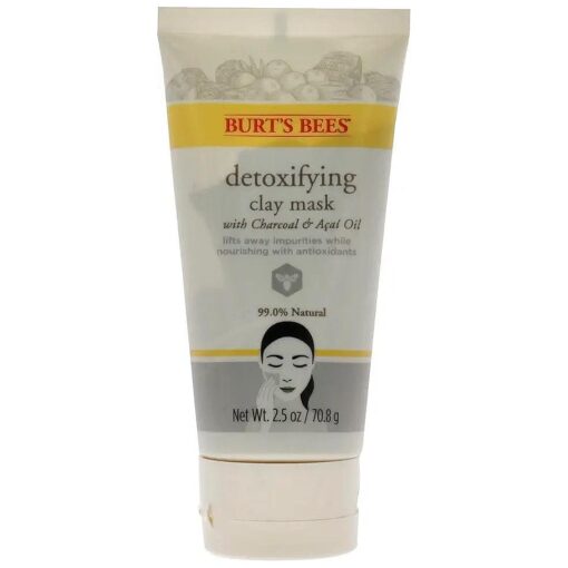 Burt 's Bees Detoxifying Clay Mask for Unisex, 2.5 Ounce