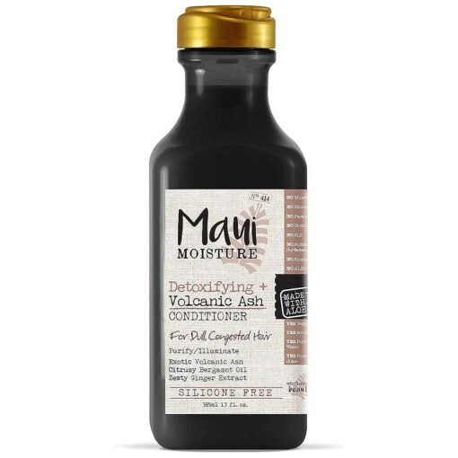 Maui Moisture Moisture Detoxifying + Volcanic Ash Conditioner - black, 13 Fl Oz