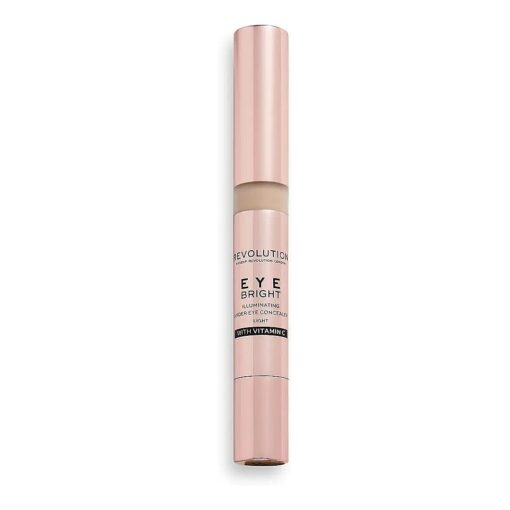 Makeup Revolution Eye Bright Concealer, Buildable Coverage, Dewy Finish, Light, 3ml