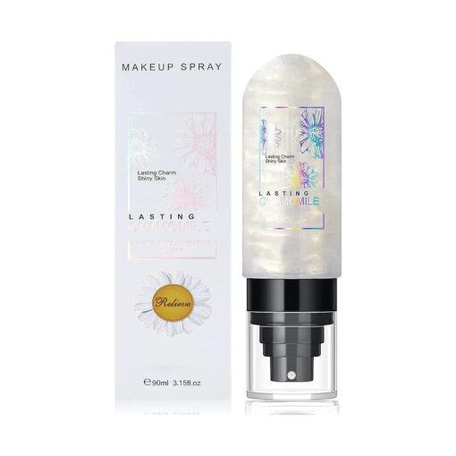 Dewy Makeup Setting Spray Shimmer Glow Finish Hydrating Illuminating Finishing Spray for face Lightweight Long Lasting Make Up Fixing Hydrate Skin for a Bright Look 3.15 Fl Oz