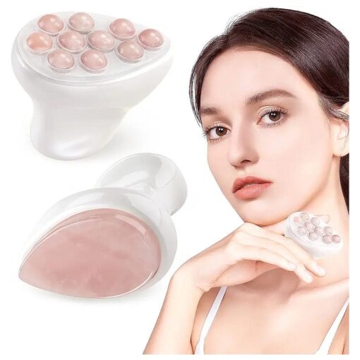 Ice Jade Roller & Gua Sha Facial Tools Face Roller for Skin Care, Facial Roller Gua Sha Tool for Puffiness and Redness Reducing Skin Care Routine, Mothers Day Gifts