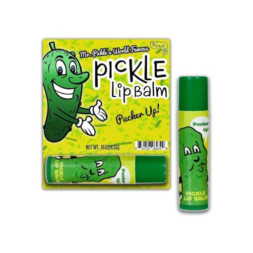 Dill Pickle Lip Balm - Pickle Gifts - Funny Gifts for Men - Flavored Lip Balm - Weird Stocking Stuffers - Funny Pickle Gifts - Dill Pickles - Unusual Gag Gifts - Unisex Gifts