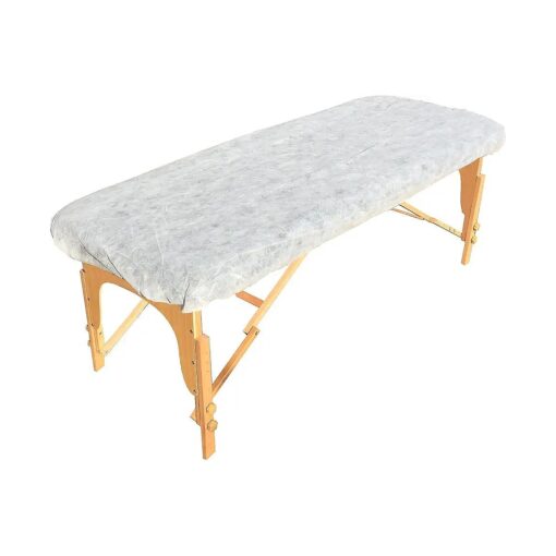 Pack of 25 Disposable Fitted Massage Table Sheets - Heavy Duty White Elastic Bed Sheets, Perfect for Doctors ' Offices, Spas, and Portable Massage Tables