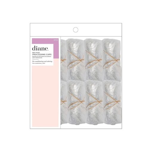 Diane Disposable Clear Processing Hair Caps, For Salons, DIY, Conditioning, Dyeing, Hair Treatments, Bag of 100, D722