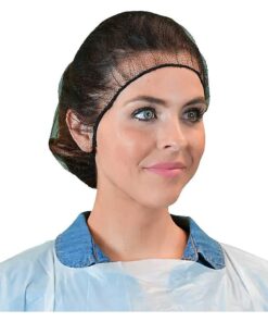 Disposable Hair Nets Durable Nylon Breathable Honeycomb Latex Free 24"