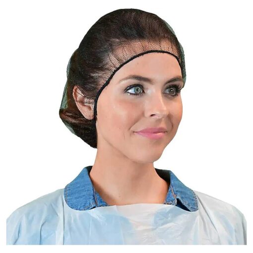 Disposable Hair Nets Durable Nylon Breathable Honeycomb Latex Free 24"