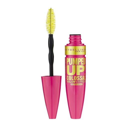 Maybelline New York Volum ' Express Pumped Up ! Colossal Waterproof Mascara, Classic Black, 0.32 Fl Oz, ( K1569200 )