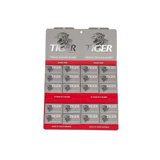 100 Tiger Platinum Double Edge Razor Blades