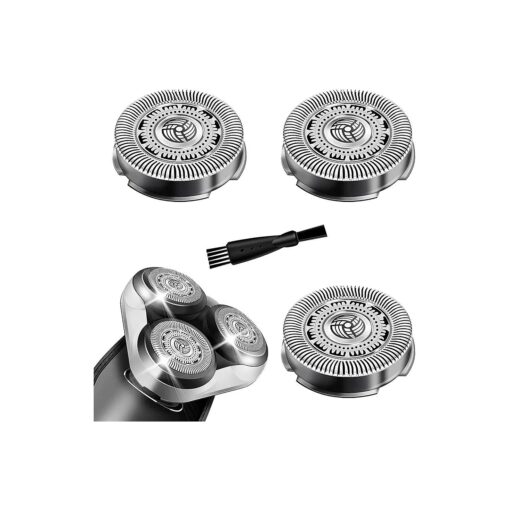 Replacement Heads for Philips Norelco Shavers Series, 3 Pcs Razor Replacement Heads - One Blade Replacement Heads for Philips Norelco Shaver Heads ( SH90/S9000 )