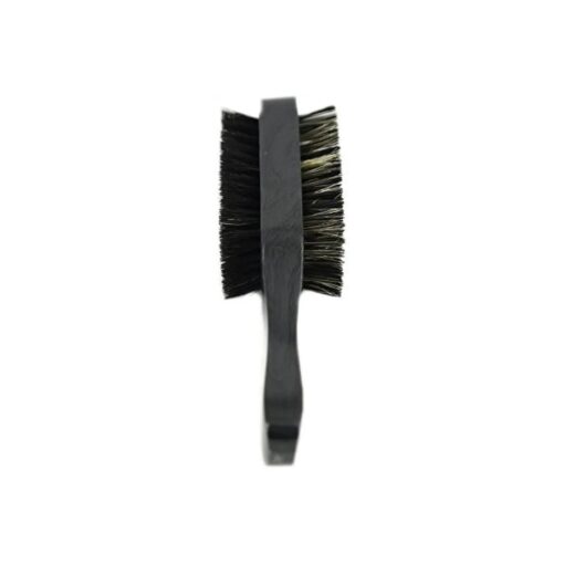 Brown/Black Wood Finish Double-Sided Men 's Club Brush, 100 % Boar Bristles