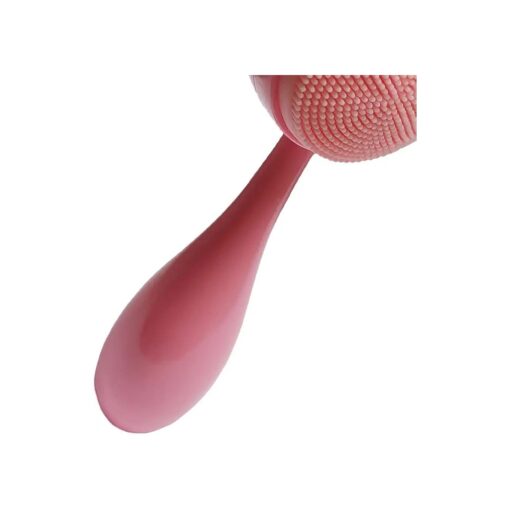 Double Side Brush with Soft Bristles for Skin Care, Silicone Brush for Massaging ( Pink )