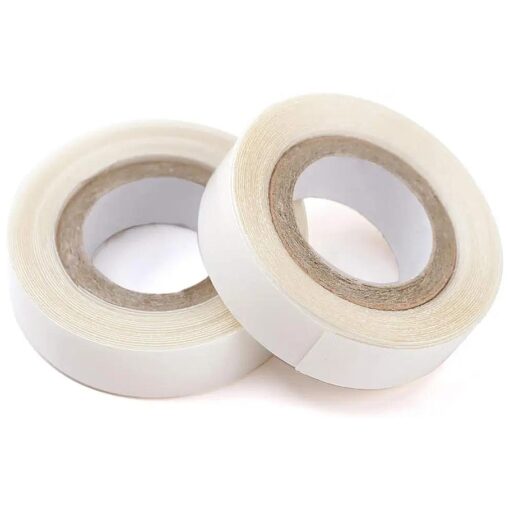 1.27cm x 3 Yards Hair Replacement Strong Adhesive Lace Front Wig Hair Support Tape, Double-Sided Water-Proof Invisible Tape 2 Rolls/Pack for Wigs/Toupees/Skin Weft Hair Extensions-White