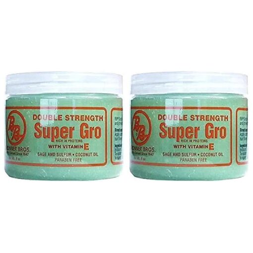 Bronner Brothers Double Strength Super Gro With Vitamin E 6 Ounce ( Pack of 2 )