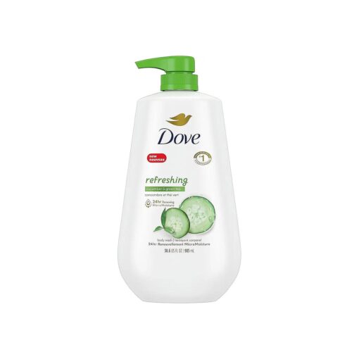 Dove, Body Wash, Cucumber and Green Tea, 30.6 Fl Oz