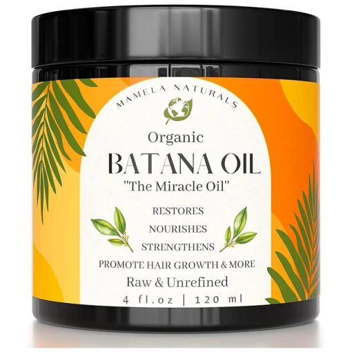 Raw Batana Oil for Hair Growth | Organically Sourced From Honduras | Dr Sebi approved | 4 oz | Prevents Hair Loss, Eliminates Split Ends & Increases Shine |