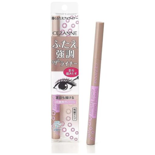 Cezanne 20 Eyeliner for Drawing, Greige for Shadows, 0.02 fl oz ( 0.6 ml ), Highlight Twine Liquid Eyeliner