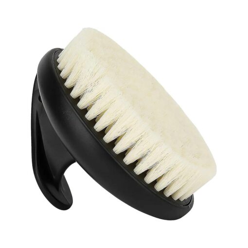 Dry Brushing Body Exfoliating Brush, Anti Slip Body Scrubber for Shower, Never Mold Shower Body Cleaning Brush for Deep Cleansing & Soften Skin, Improve Circulation, Reduce Ingrown Hairs ( 1 Pack-Black )