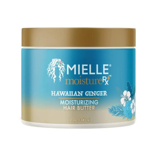 Mielle Organics Moisture Rx Hawaiian Ginger Moisturizing Hair Butter, 12 Ounces