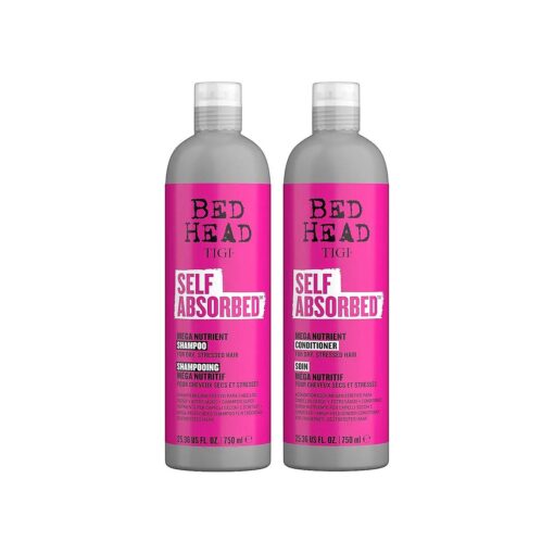 Bed Head by TIGI Shampoo and Conditioner For Dry Hair Self Absorbed Nourishing Hair Care to Visibly Repair Hair and Strengthen it From Within 25.36 Fl Oz ( Pack of 2 )